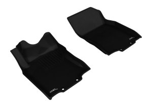 Nissan Rogue Sport Floor Mats (2) - Front - 3D MAXpider - Kagu Series - Black - `14-`20